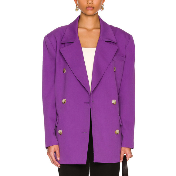 Loulou Studio 'Harat' Purple Wool Blazer Size XS - Picture 1 of 5